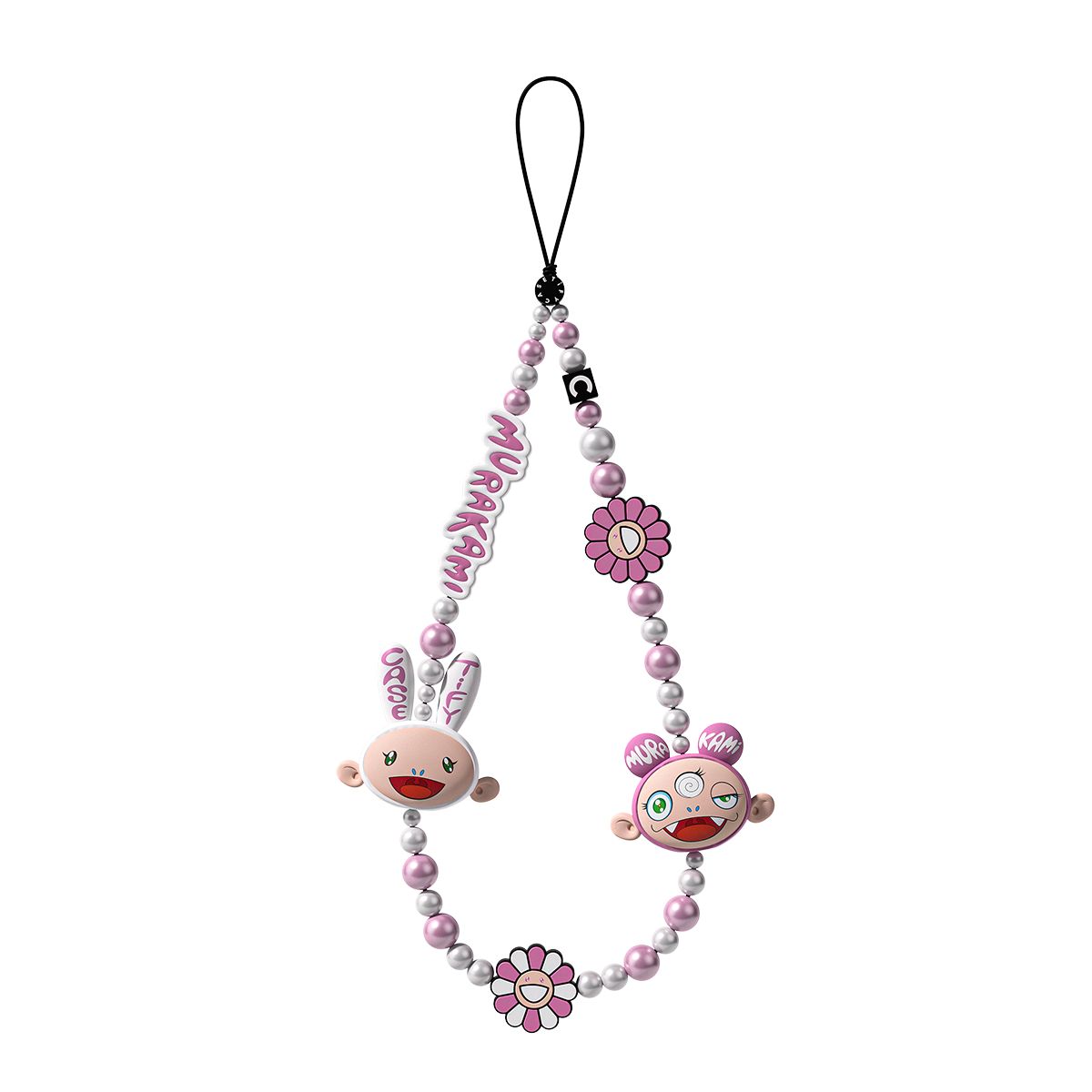 Takashi Murakami Flower Phone Charm | Pink Silicone Strap
