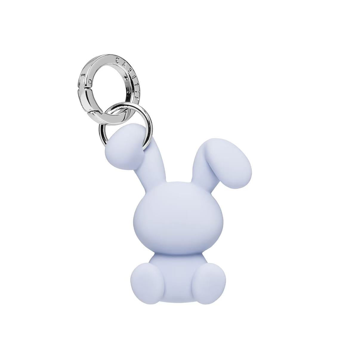 Blue Silicone Bunny Phone Charm | 3D Cute Rabbit Pendant