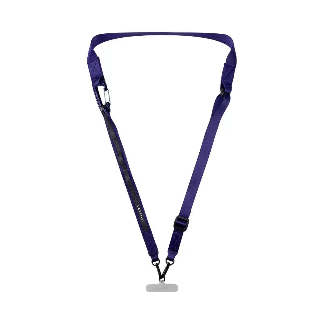 Deep Purple Crossbody Phone Lanyard, Adjustable Utility Nylon Webbing Phone Strap