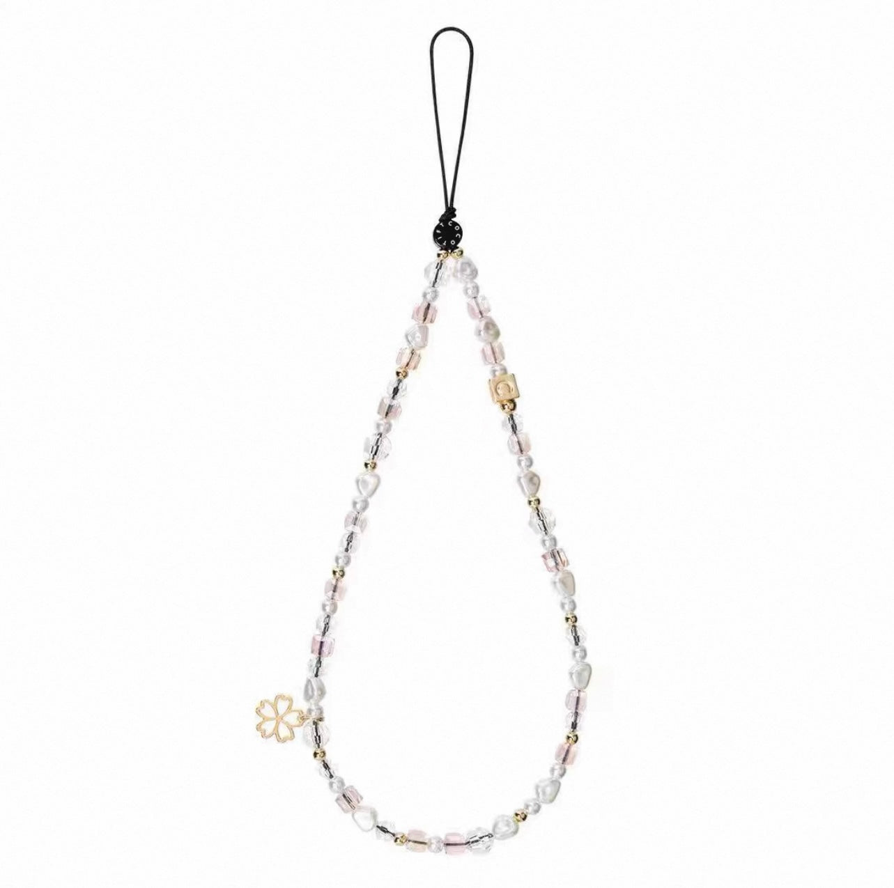 Sakura Pearl Phone Charm - Pink Cherry Blossom Strap