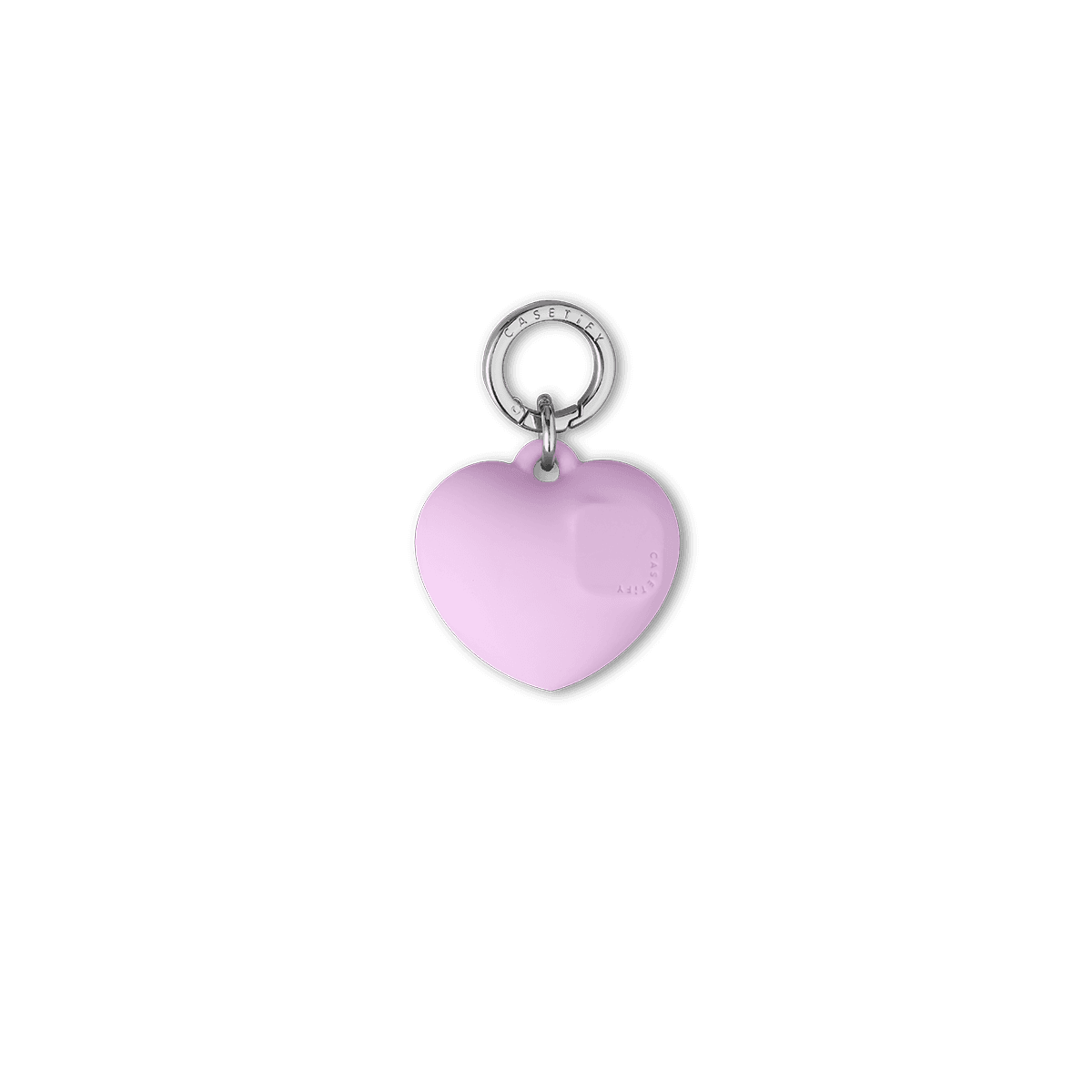 Pink Silicone Heart Phone Charm | 3D Cute Case Pendant